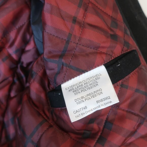 Mens Soul of London Black Wool Blend Jacket Pea Coat M - Picture 13 of 16